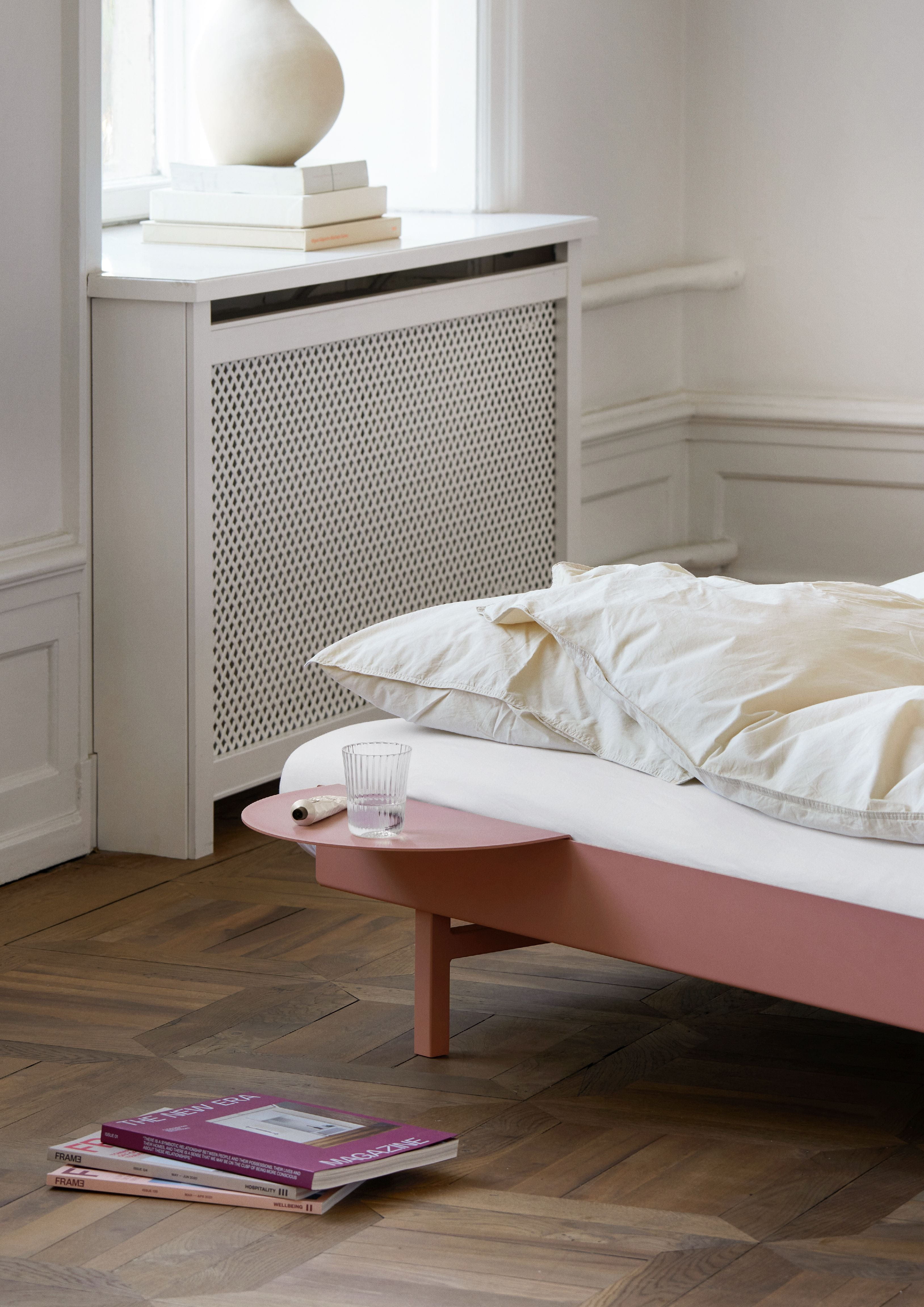 Moebe Bed With Bed Slats 160 Cm, Dusty Rose