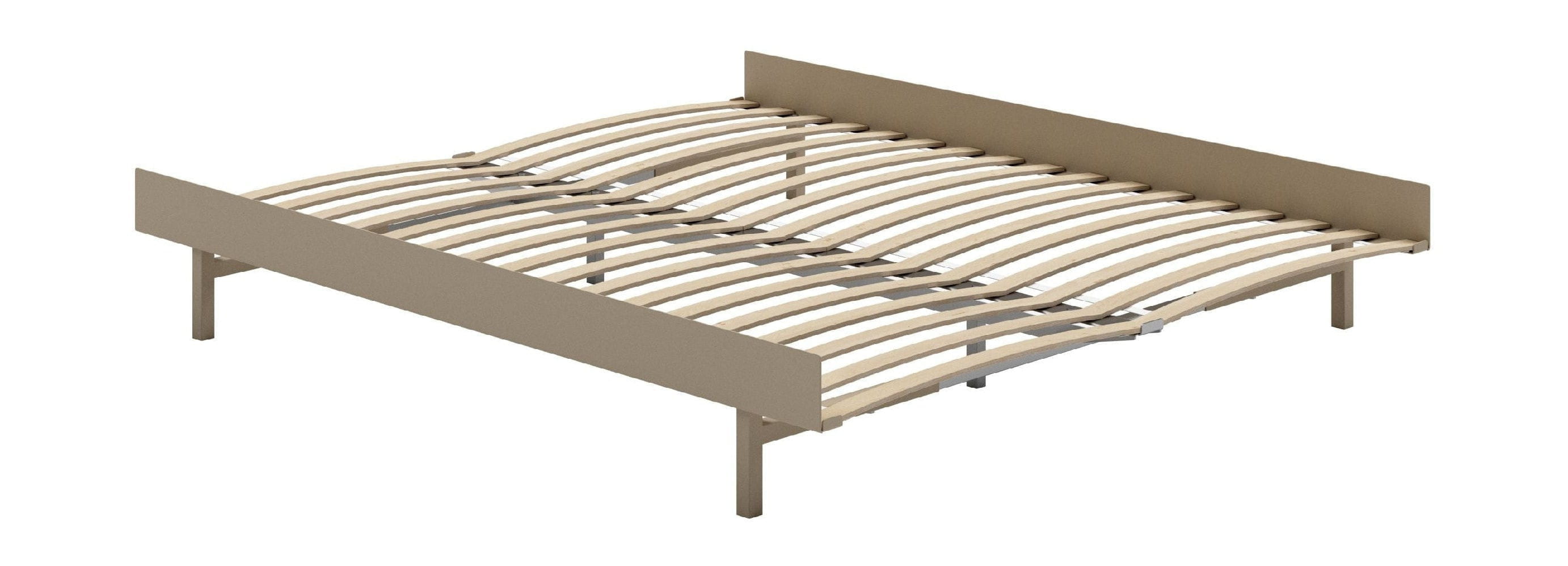 Cama moebe con listones de cama 160 cm, arena