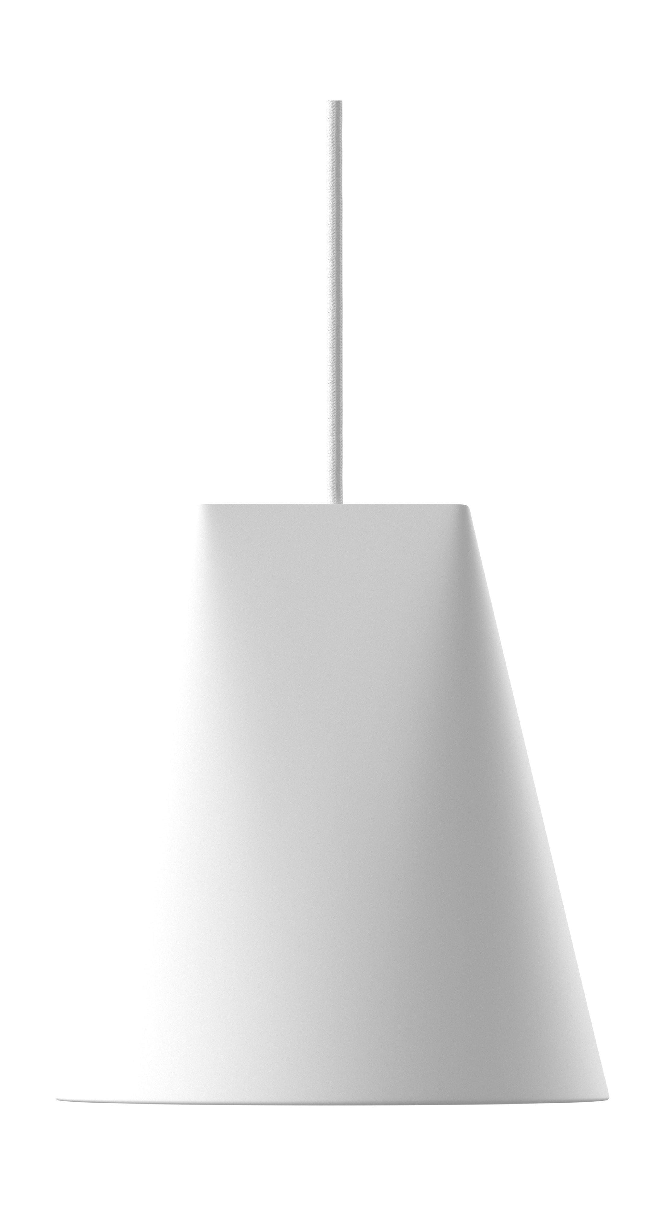 Lampada a ciondolo in ceramica Moebe 23 cm, bianco