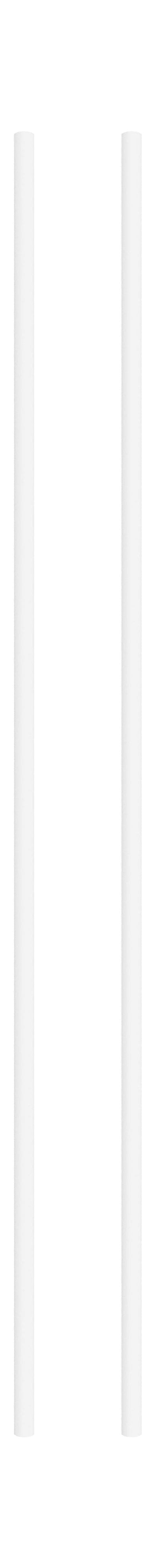 Moebe Regalsystem/Wandregalbein 115 cm Weiß, 2 Set von 2