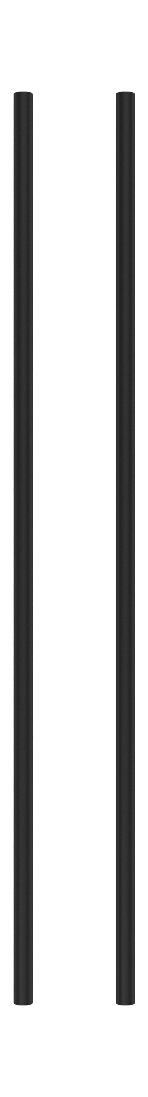 Moebe Regalsystem/Wandregalbein 85 cm schwarz, 2 Set von 2