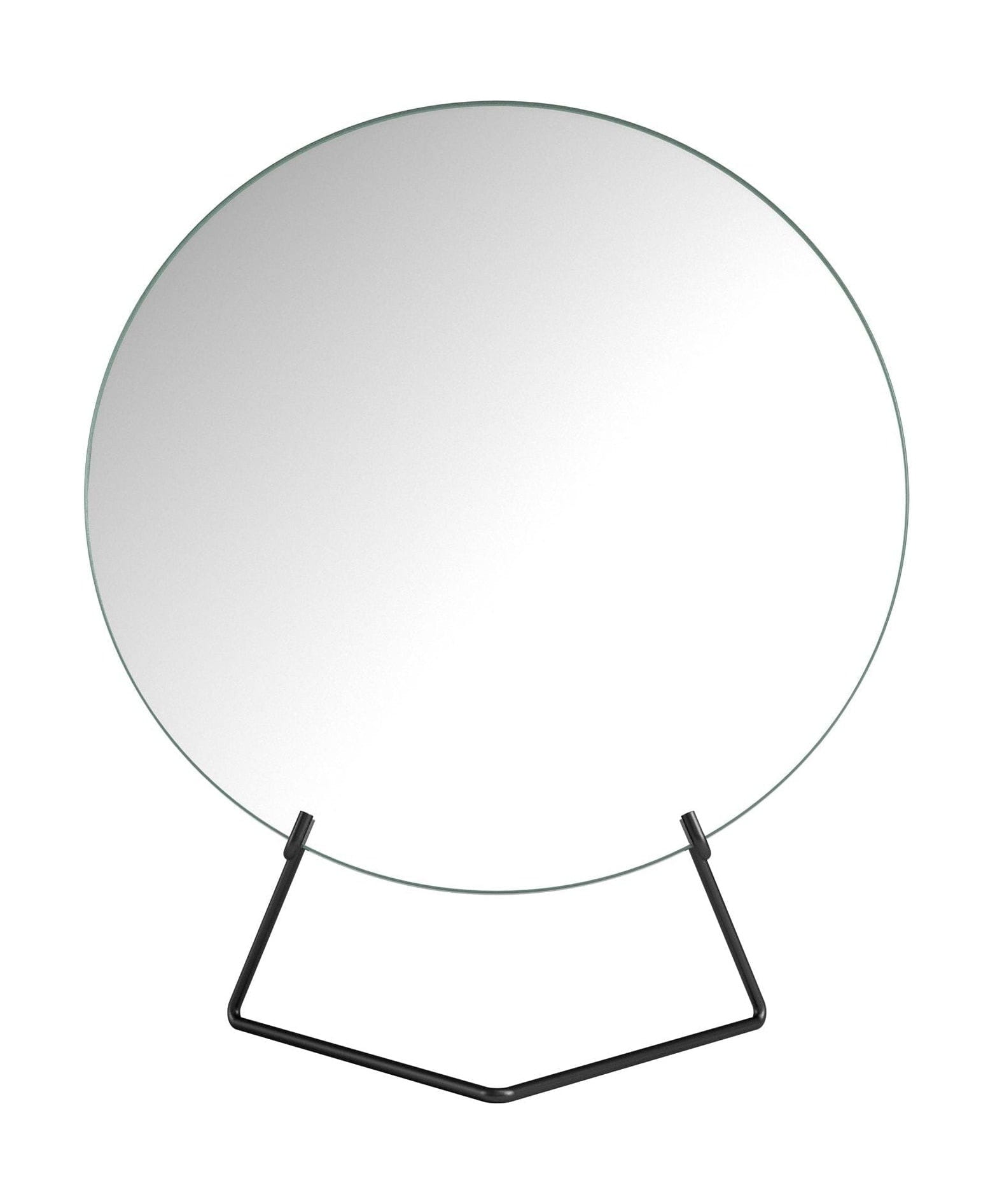 Moebe Stehender Spiegel Ø30 cm, schwarz