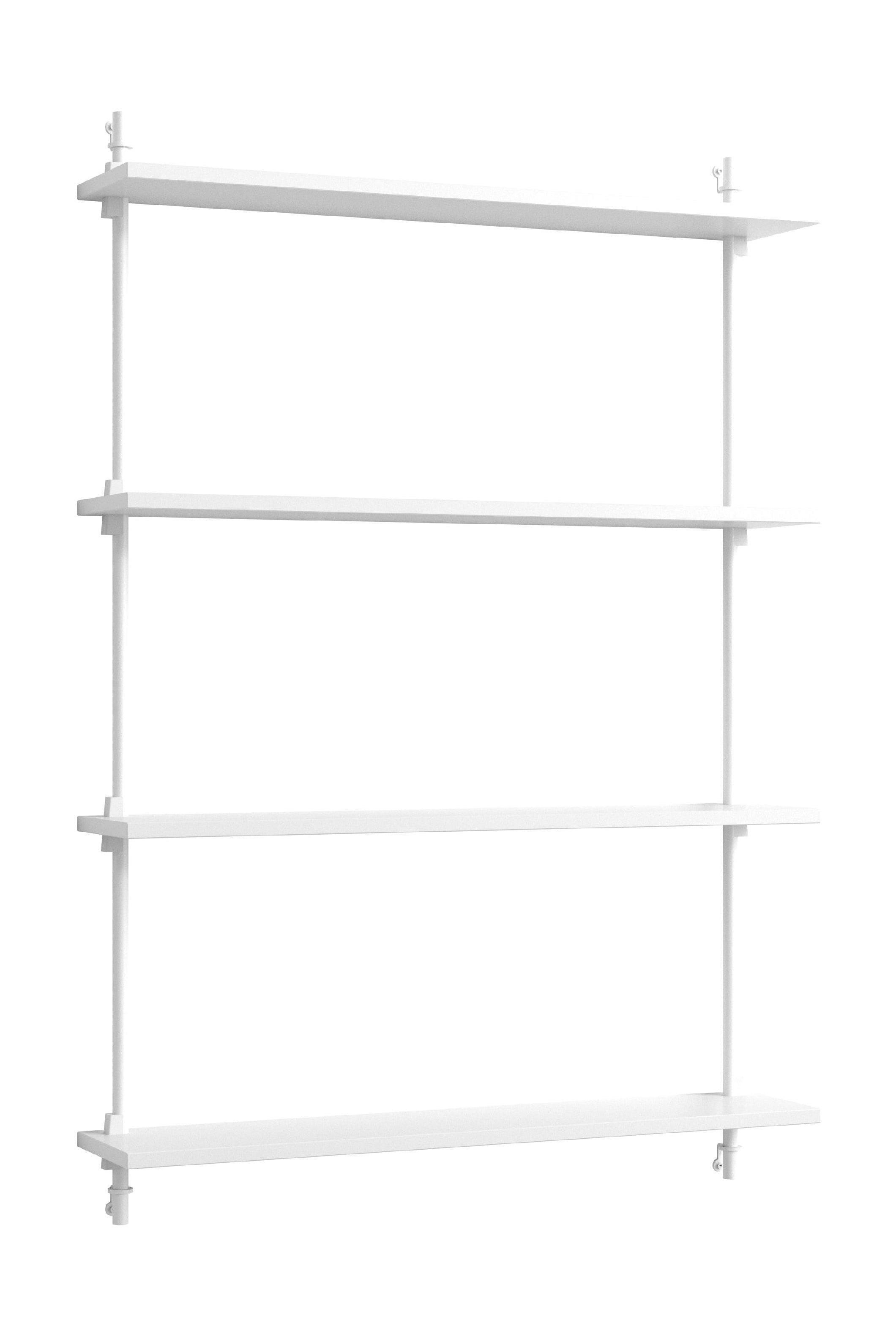 Moebe Wall Shelving Ws.115.1, wit/wit