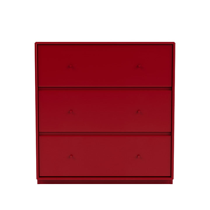 Montana Carry Dresser With 3 Cm Plinth, Beetroot Red