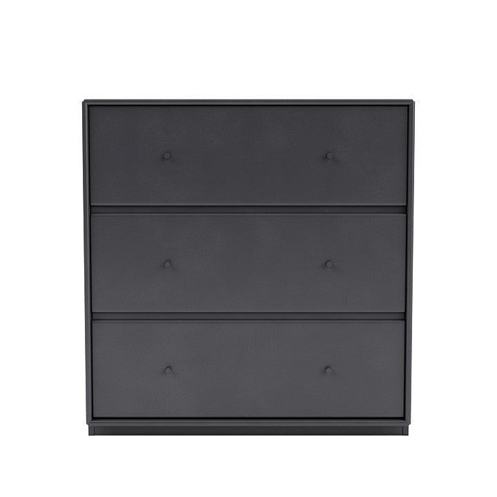 Montana Carry Dresser con 3 cm Plinth, Nero a carbone