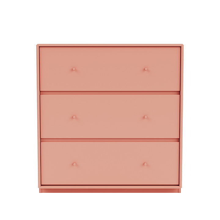 Montana Carry Dresser con 3 cm Plinth, Rosso Rosso