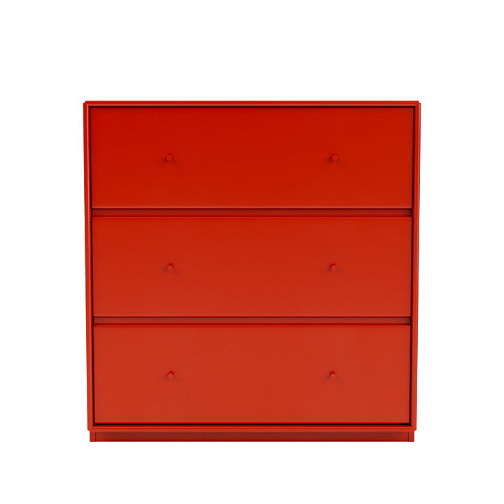Montana Carry Dresser con 3 cm Plinth, Rosership Red