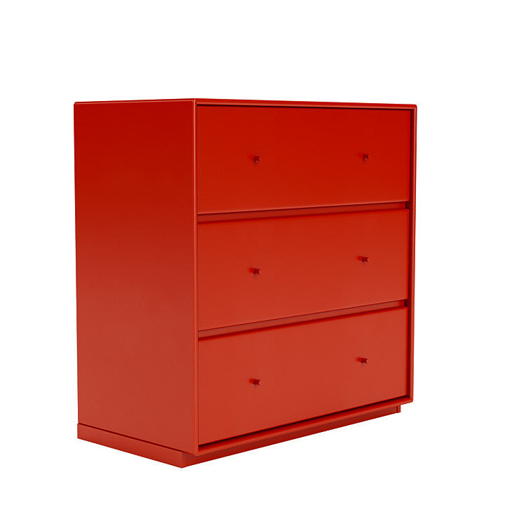 Montana Carry Dresser con 3 cm Plinth, Rosership Red