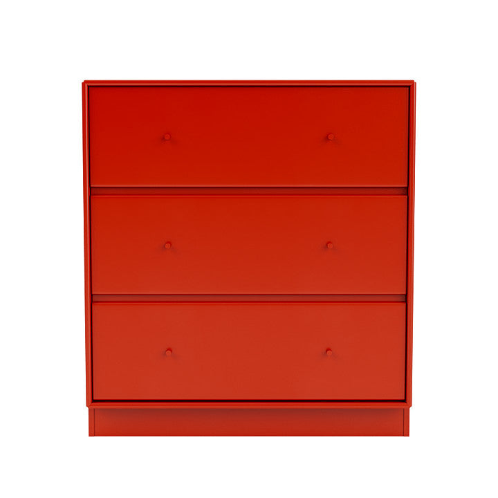 Montana Carry Dresser con 7 cm Plinth, Rosership Red