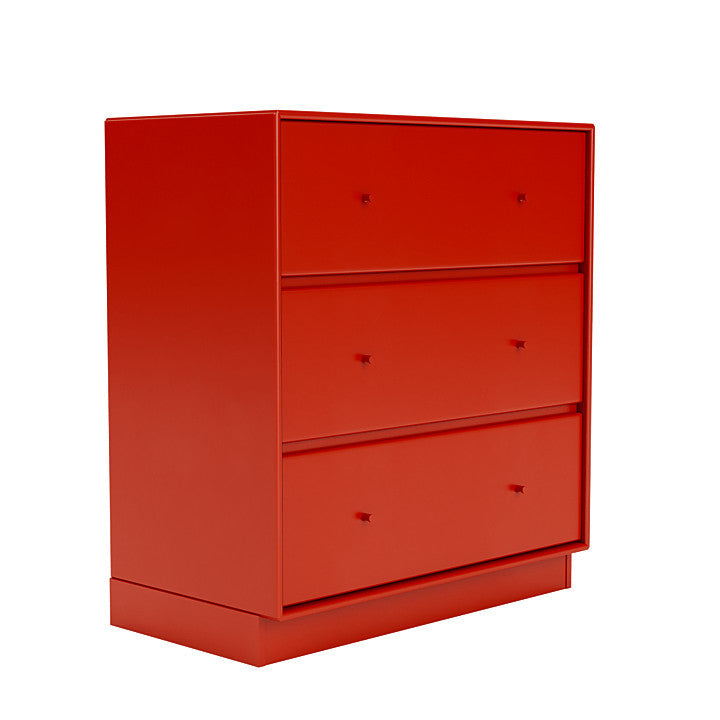 Montana Carry Dresser con zócalo de 7 cm, Rosehip Red