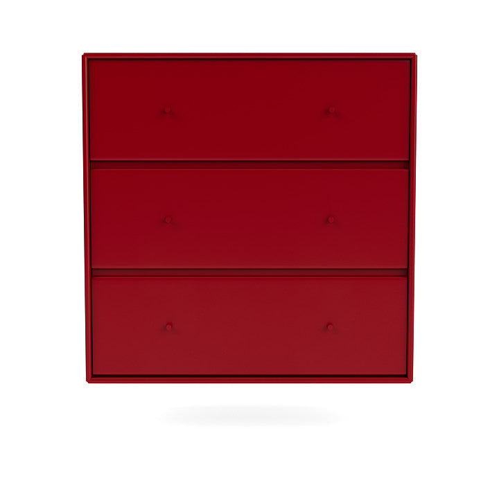 Montana Carry Dresser con rotaia a sospensione, barbabietola rossa