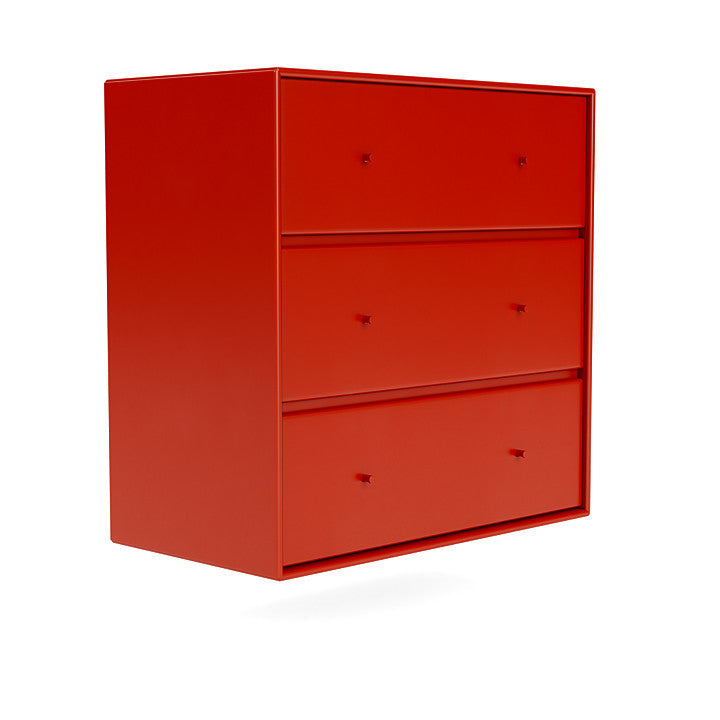 Montana Carry Dresser met ophangrail, Rosehip Red