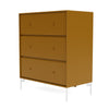 Montana Carry Dresser With Legs, Amber/Snow White