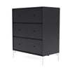 Montana Carry Dresser With Legs, Anthracite/Snow White