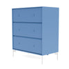 Montana Carry Dresser With Legs, Azure Blue/Snow White