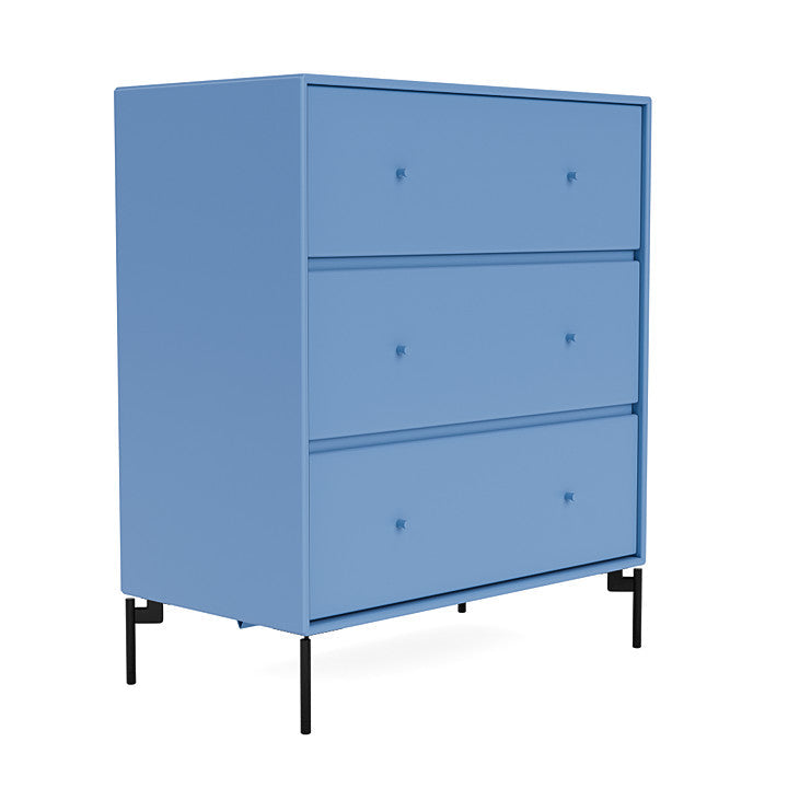 Montana Carry Dresser With Legs, Azure Blue/Black