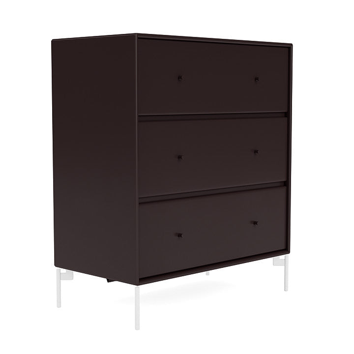 Montana Carry Dresser With Legs, Balsamic/Snow White