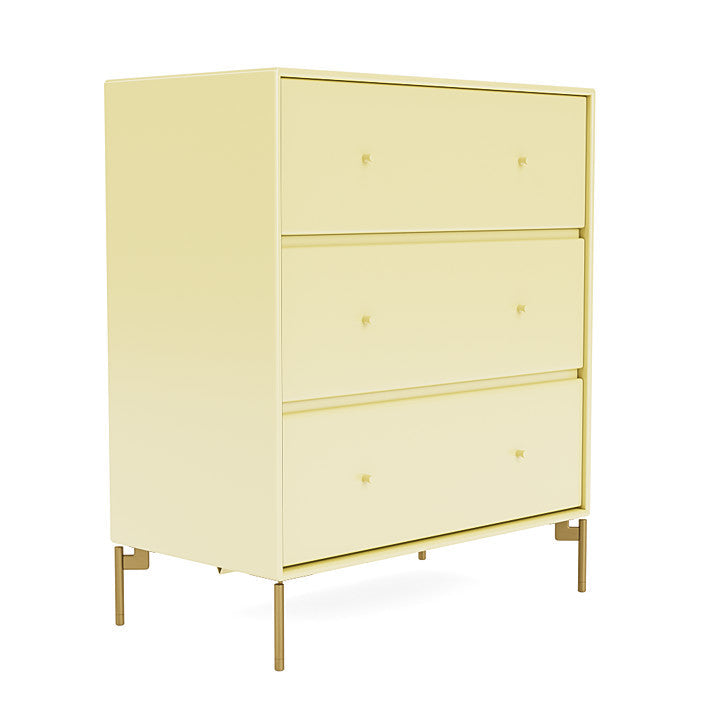 Montana Carry Dresser With Legs, Camomile/Brass