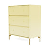 Montana Carry Dresser With Legs, Camomile/Brass