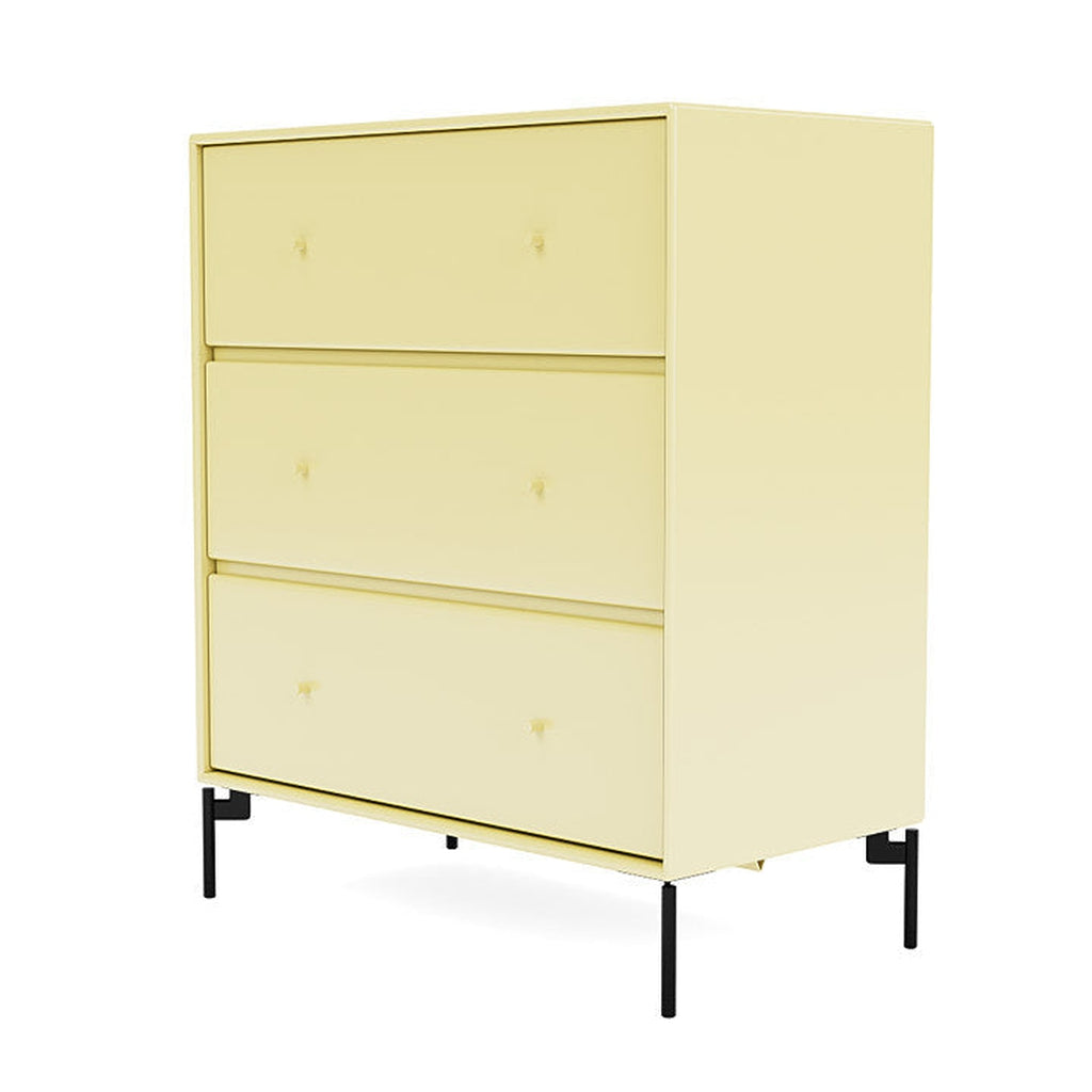 Montana Carry Dresser With Legs, Camomile/Black