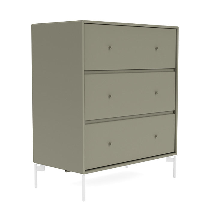 Montana Carry Dresser With Legs, Fennel/Snow White