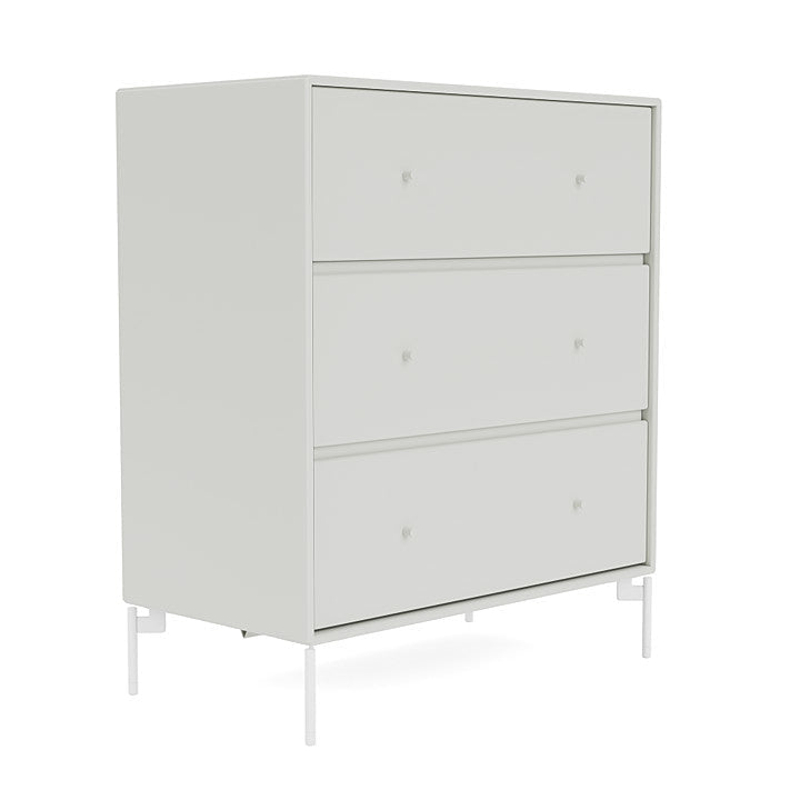 Montana Carry Dresser With Legs, Nordic/Snow White