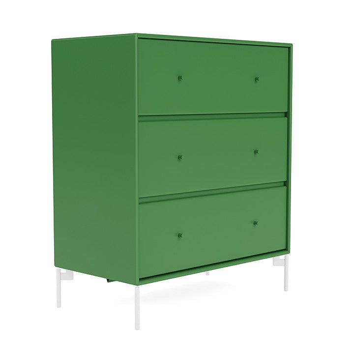 Montana Carry Dresser With Legs, Parsley/Snow White