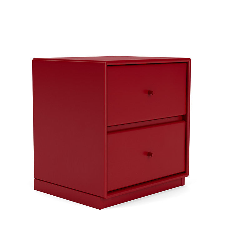 Montana Drift Drawer Module With 3 Cm Plinth, Beetroot Red