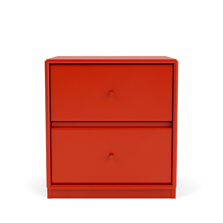 Montana Drift Drawer Module With 3 Cm Plinth, Rosehip Red