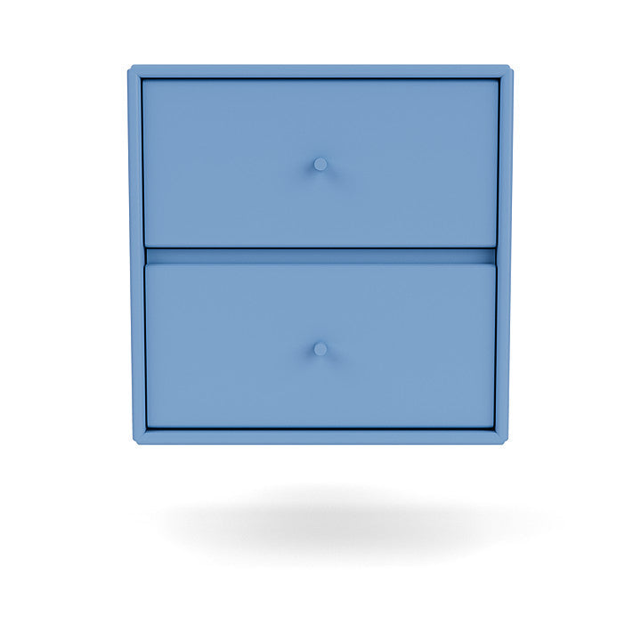 Montana Drift Drawer -modul med upphängningsskena, Azure Blue
