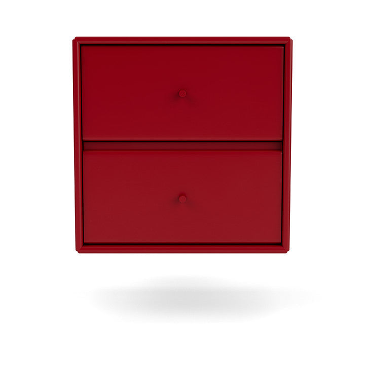 Montana Drift Drawer -modul med upphängningsskena, rödbetor röd