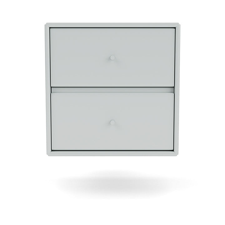 Montana Drift Drawer Module With Suspension Rail, Oyster Grey