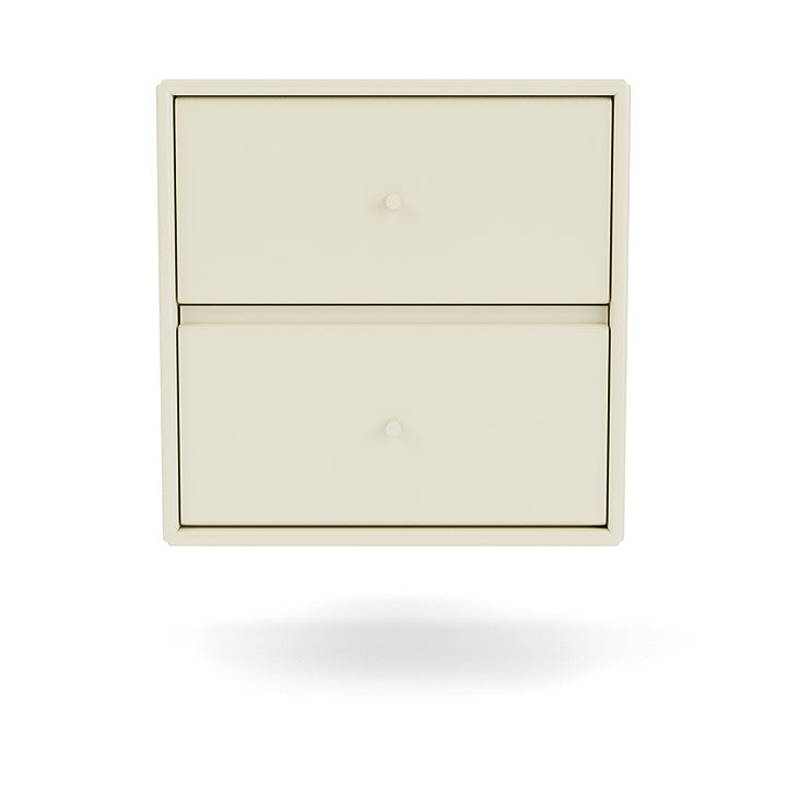 Montana Drift Drawer -modul med upphängningsskena, vaniljvit