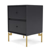 Montana Drift Drawer Module With Legs, Anthracite/Brass