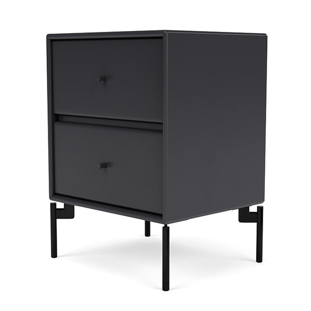 Montana Drift Drawer Module With Legs, Anthracite/Black