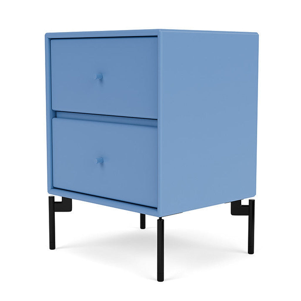 Montana Drift Drawer -modul med ben, azurblå/svart