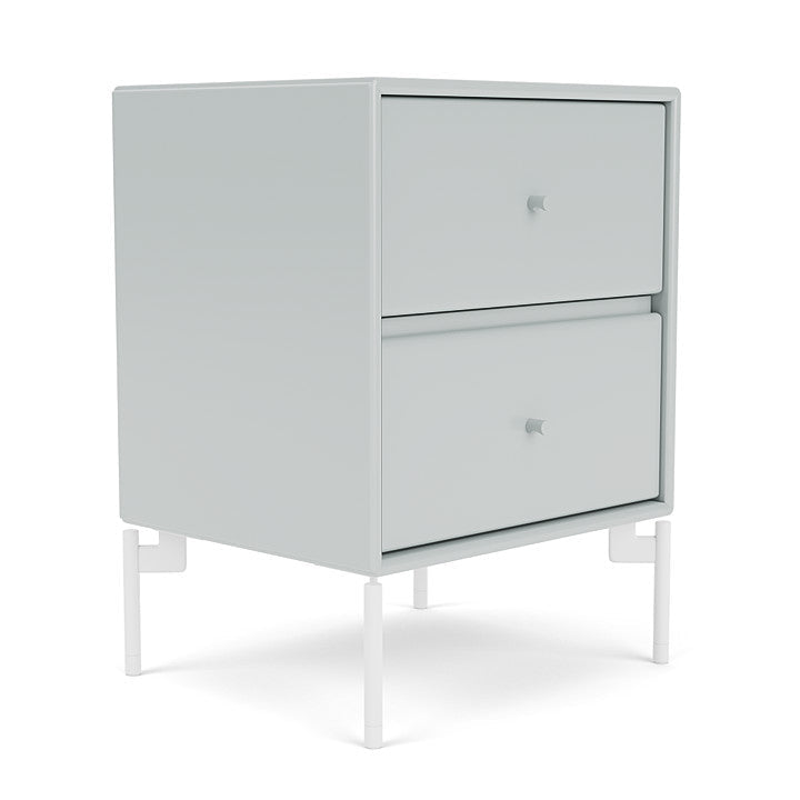 Montana Drift Drawer Module With Legs, Oyster/Snow White