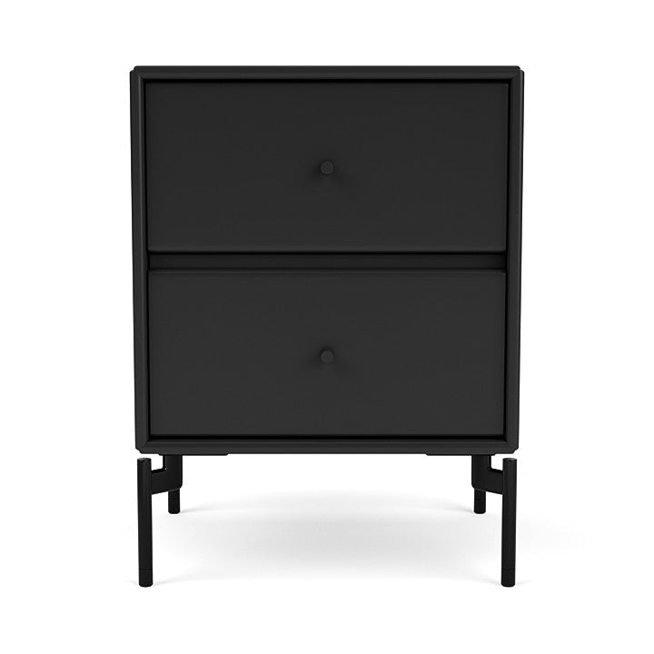 Montana Drift Drawer -modul med ben, svart/svart