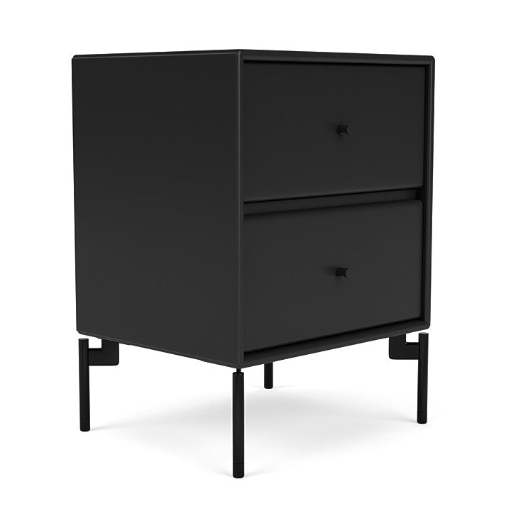 Montana Drift Drawer -modul med ben, svart/svart