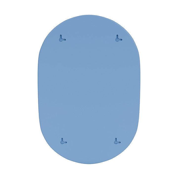 蒙大拿州外观椭圆形镜子，带悬架导轨，蓝色蓝色