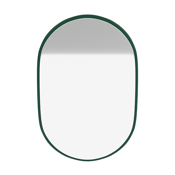 蒙大拿州外观椭圆形镜子，松绿色