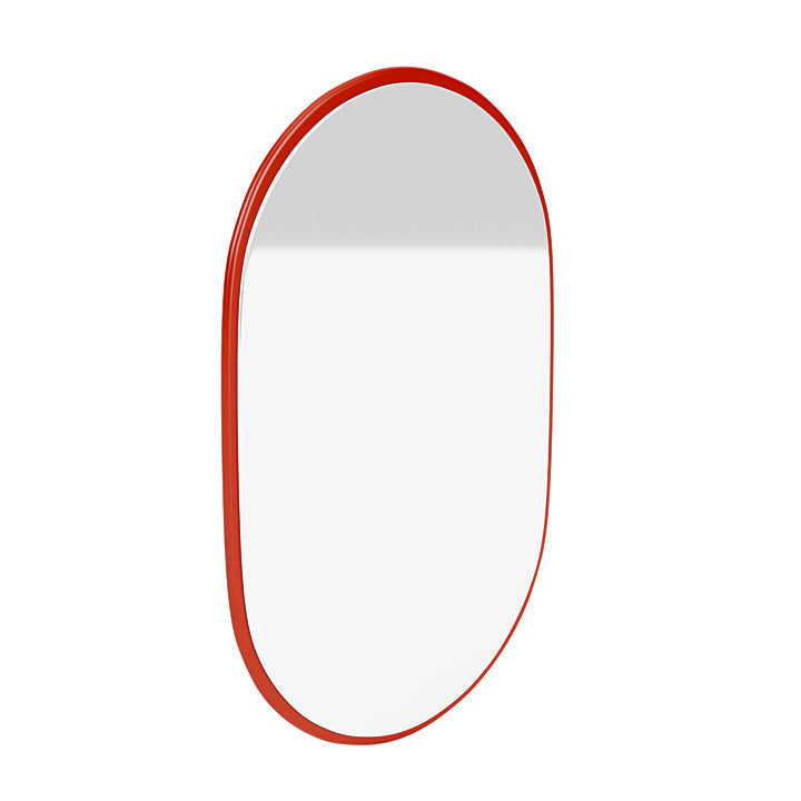 Montana Kijk Oval Mirror, Rosehip Red