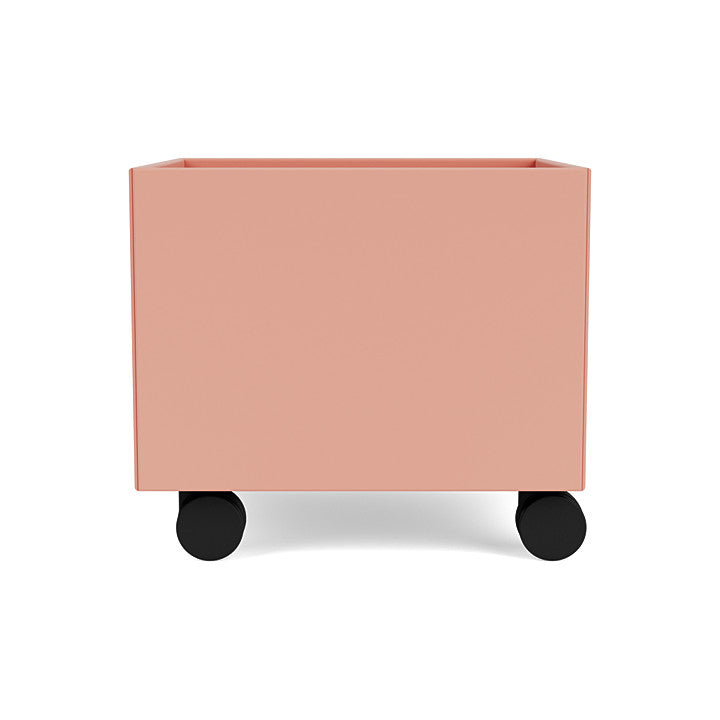 Montana Mini Play Box på hjul, rabarbra rød