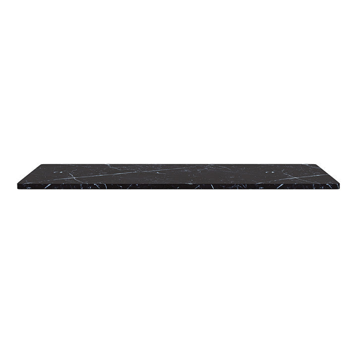 蒙大拿州潘顿电盖板大理石34,8x70,1厘米，黑色