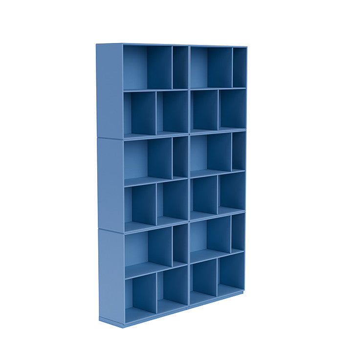 Montana Lire une étagère spacieuse avec du socle de 3 cm, Azure Blue