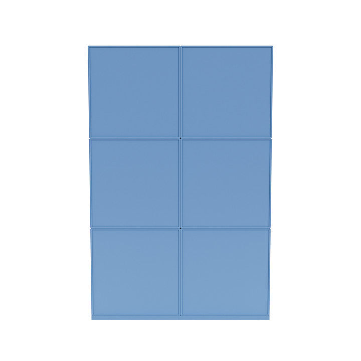 Montana Leggi la spaziosa scaffale con plinto da 3 cm, azzurro blu