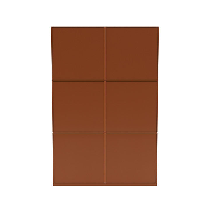 Montana lea espaciosa estantería con zócalo de 3 cm, avellana marrón