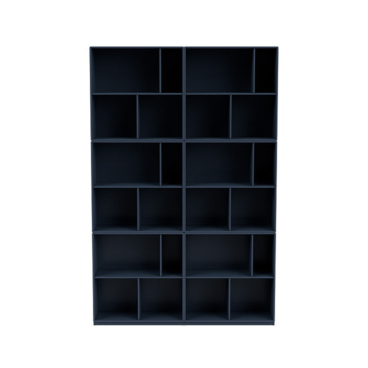 Montana Read Spacious Bookshelf With 3 Cm Plinth, Juniper Blue