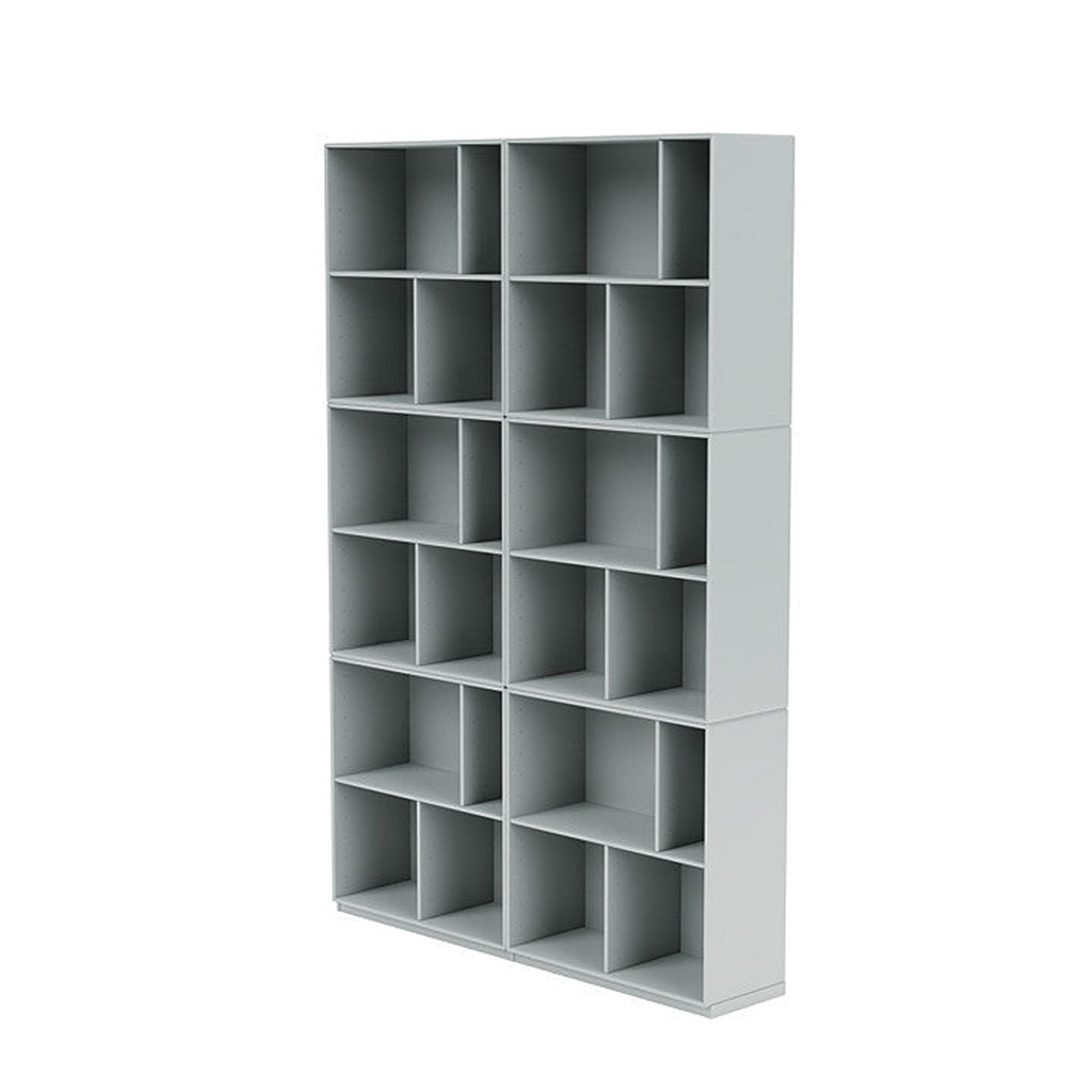 Montana Read Spacious Bookshelf With 3 Cm Plinth, Oyster Grey