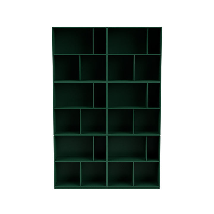 Montana Lire une étagère spacieuse avec du socle de 3 cm, Green de pin